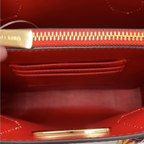 MICHAEL KORS MERCER MEDIUM MESSENGER CROSSBODY FLAME COLOR - Picture 14 of 16